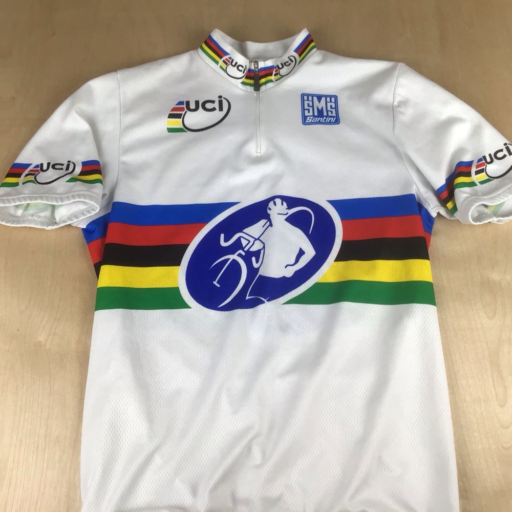Santini Mens XL UCI Cyclo Cross Championship Cycling Jersey Made In Italy